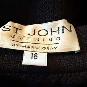 St. John Evening Black Knitwear Skirt with size split.